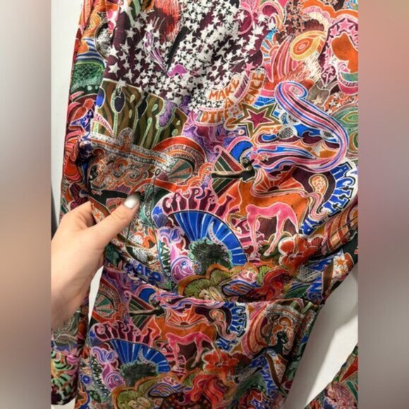 RARE ‼️ Tommy Hilfiger Women's Zendaya Dress Multi Colour- ZODIAC SIGN PRINT - Picture 10 of 16